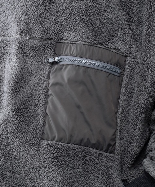 kutir（クティール）の「ルーズボアプルオーバースウェット（スウェット・メンズ・ライトグレー/チャコールグレー/ブラウン・MEDIUM/LARGE）」の16枚目の写真