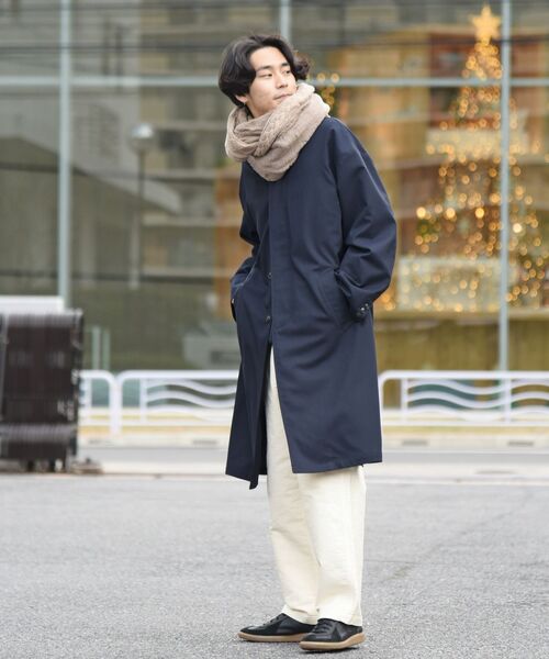 SHIPS（シップス）の「SHIPS: ケーブル ボア スヌード（ネックウォーマー/スヌード・メンズ・ベージュ/ブラック/ネイビー・ONE SIZE）」の4枚目の写真