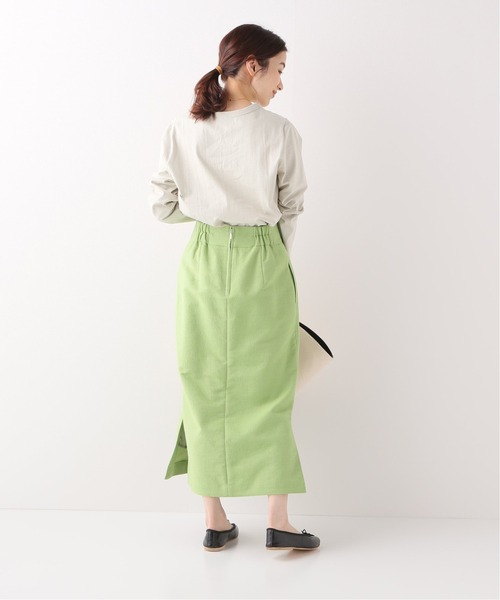 IENA（イエナ）の「CHANTECLAIRE*IENA クルーネックプルオーバー（Tシャツ/カットソー・レディース・チャコールグレー/レッド/イエロー/ホワイト×ホワイト/コバルトブルー・FREE）」の10枚目の写真