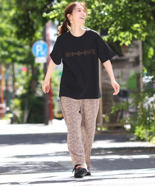 チチカカ（チチカカ）の「ライン刺繍Ｔシャツ（Tシャツ/カットソー・メンズ・ブラック/ブルー・MEDIUM/LARGE）」の8枚目の写真