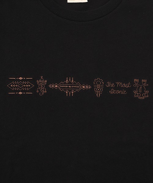 チチカカ（チチカカ）の「ライン刺繍Ｔシャツ（Tシャツ/カットソー・メンズ・ブラック/ブルー・MEDIUM/LARGE）」の13枚目の写真