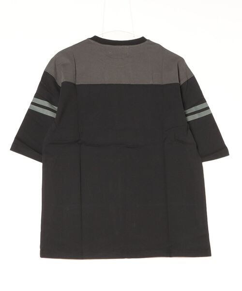 DOUBLE STEAL(ダブルスティール)の「2line FOOTBALL TEE(Tシャツ/カットソー・メンズ・ホワイト系その他/ブラック系その他/ホワイト系その他2/ブラック系その他2・MEDIUM/X-LARGE/LARGE)」の18枚目の写真