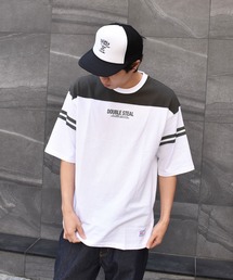 DOUBLE STEAL | 2line FOOTBALL TEE(Tシャツ/カットソー)