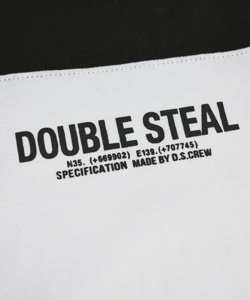 DOUBLE STEAL(ダブルスティール)の「2line FOOTBALL TEE(Tシャツ/カットソー・メンズ・ホワイト系その他/ブラック系その他/ホワイト系その他2/ブラック系その他2・MEDIUM/X-LARGE/LARGE)」の14枚目の写真