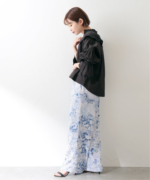 La TOTALITE（ラトータリテ）の「ガーデンプリントパンツ【手洗い可能】◆（その他パンツ・レディース・ブルー/グリーン・FREE）」の22枚目の写真