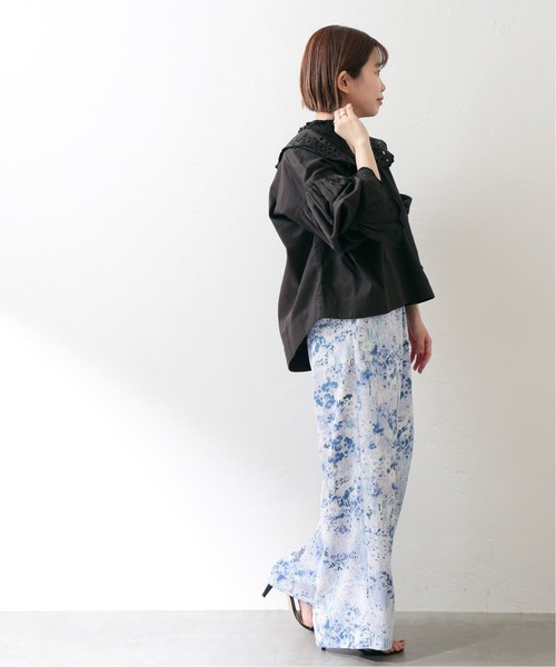 La TOTALITE（ラトータリテ）の「ガーデンプリントパンツ【手洗い可能】◆（その他パンツ・レディース・ブルー/グリーン・FREE）」の6枚目の写真