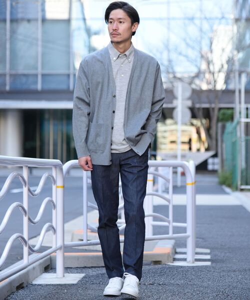 SHIPS（シップス）の「【WEB限定】SHIPS: 吸水速乾・UVケア Drymix（R) ワンポイント ロゴ ボタンダウン ポロシャツ（ポロシャツ・メンズ・オレンジ/ブルー/グレー/ライトグレー/ネイビー/ブラック/グリーン/ロイヤルブルー・LARGE/MEDIUM/SMALL/X-LARGE/XX-LARGE）」の11枚目の写真