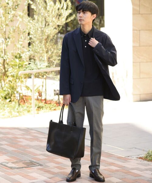 SHIPS（シップス）の「【WEB限定】SHIPS: 吸水速乾・UVケア Drymix（R) ワンポイント ロゴ ボタンダウン ポロシャツ（ポロシャツ・メンズ・オレンジ/ブルー/グレー/ライトグレー/ネイビー/ブラック/グリーン/ロイヤルブルー・LARGE/MEDIUM/SMALL/X-LARGE/XX-LARGE）」の13枚目の写真