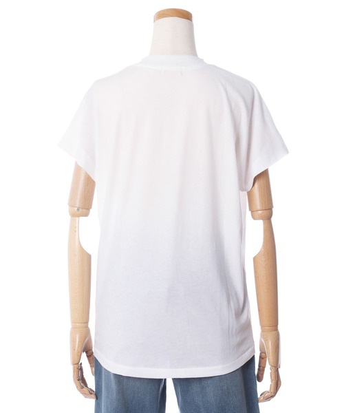 Maison de Beige（メゾンドベージュ）の「《Masion de Beige》ロゴTシャツ《マシュふわ(R)》（Tシャツ/カットソー・レディース・オフホワイト/チャコールグレー/ベージュ/モスグリーン・9号）」の9枚目の写真