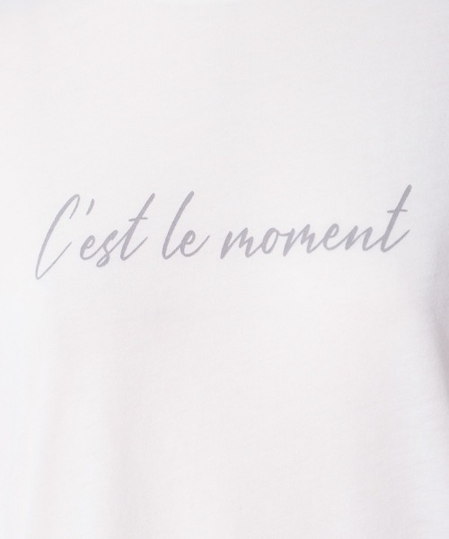 Maison de Beige（メゾンドベージュ）の「《Masion de Beige》ロゴTシャツ《マシュふわ(R)》（Tシャツ/カットソー・レディース・オフホワイト/チャコールグレー/ベージュ/モスグリーン・9号）」の13枚目の写真