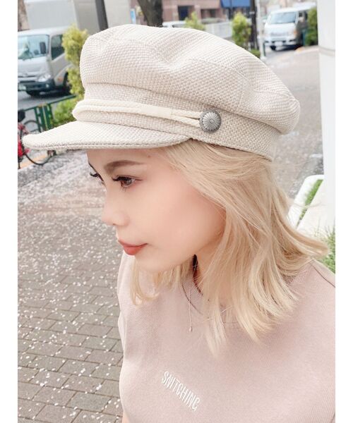 GYDA（ジェイダ）の「HEMP CONCHOマリンCAP（その他雑貨・レディース・ブラック/アイボリー・FREE）」の2枚目の写真