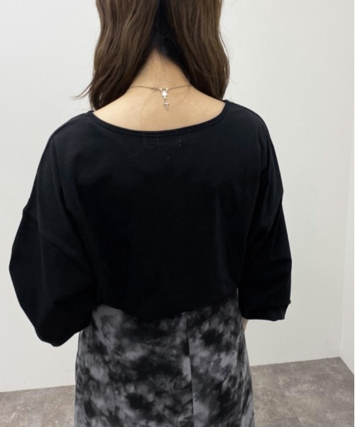 apres jour mignon(アプレジュールミニョン)の「シルケット袖ボリュームロンT【ZOZOTOWN限定アイテム】(Tシャツ/カットソー・レディース・ブラック/オフホワイト/グレイッシュベージュ・X-LARGE/フリー)」の15枚目の写真