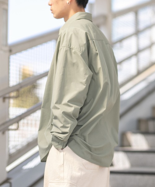 PairPair(ペアペア)の「レギュラーBIGシャツ(ユニセックス)(シャツ/ブラウス・メンズ・オフホワイト/チェック/ライトカーキ・FREE)」の19枚目の写真