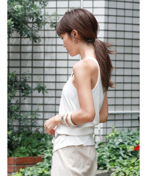 Ungrid（アングリッド）の「ノースリーブトップス（タンクトップ・レディース・オフホワイト・FREE）」の12枚目の写真