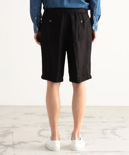 TOMORROWLAND （トゥモローランド）の「レーヨンリネンツイル 2プリーツイージーショートパンツ（その他パンツ・メンズ・ブラック/ベージュ・L/M/S/XS）」の7枚目の写真