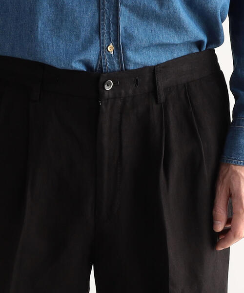 TOMORROWLAND （トゥモローランド）の「レーヨンリネンツイル 2プリーツイージーショートパンツ（その他パンツ・メンズ・ブラック/ベージュ・L/M/S/XS）」の10枚目の写真