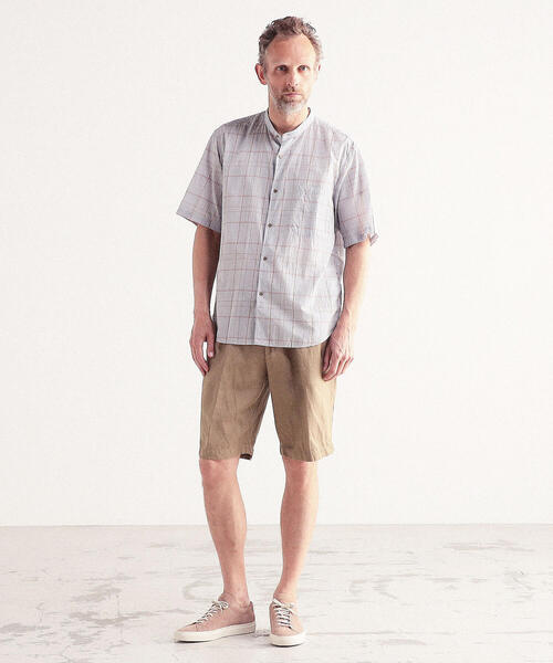 TOMORROWLAND （トゥモローランド）の「レーヨンリネンツイル 2プリーツイージーショートパンツ（その他パンツ・メンズ・ブラック/ベージュ・L/M/S/XS）」の20枚目の写真