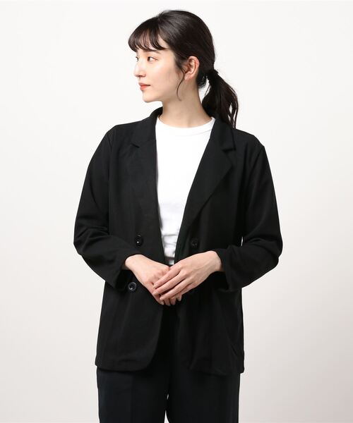 STYLEBLOCK（スタイルブロック）の「テーラードジャケット（テーラードジャケット・レディース・ブラック/カーキ・M/L/S/XL）」の4枚目の写真