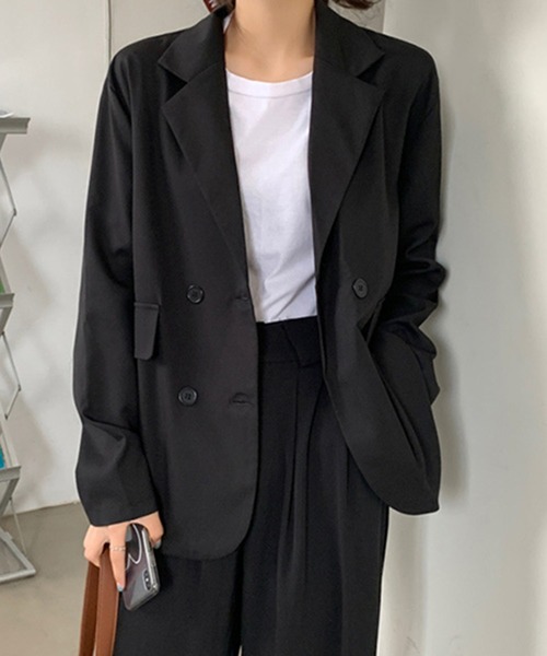 STYLEBLOCK（スタイルブロック）の「テーラードジャケット（テーラードジャケット・レディース・ブラック/カーキ・M/L/S/XL）」の5枚目の写真