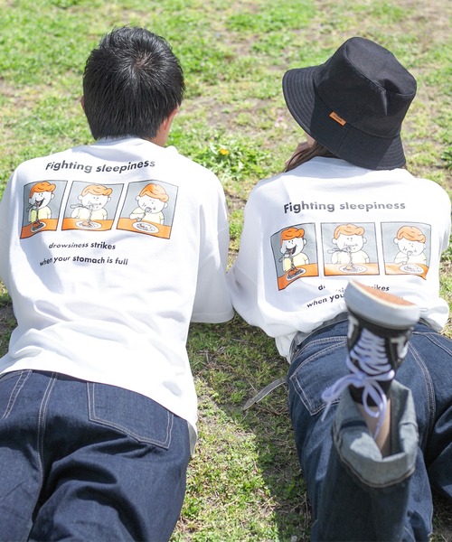 PairPair（ペアペア）の「5連ロゴビッグBOXT(ユニセックス)（Tシャツ/カットソー・レディース・ライトブルー/オフホワイト/ライトパープル/スミクロ・FREE）」の2枚目の写真