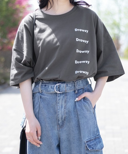 PairPair（ペアペア）の「5連ロゴビッグBOXT(ユニセックス)（Tシャツ/カットソー・レディース・ライトブルー/オフホワイト/ライトパープル/スミクロ・FREE）」の9枚目の写真