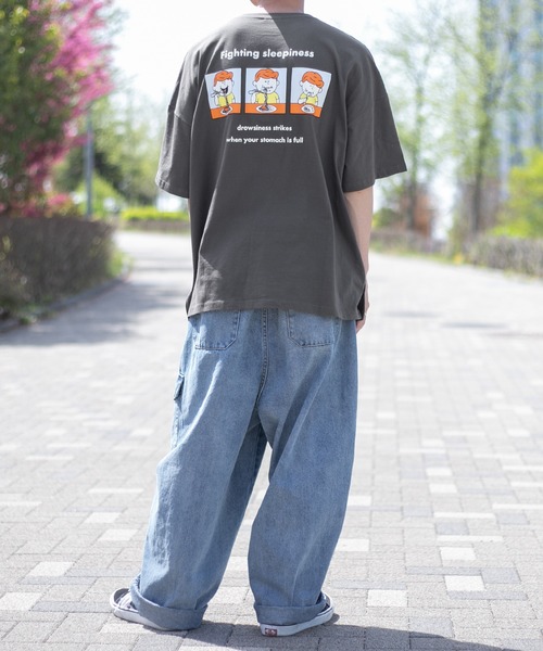 PairPair（ペアペア）の「5連ロゴビッグBOXT(ユニセックス)（Tシャツ/カットソー・レディース・ライトブルー/オフホワイト/ライトパープル/スミクロ・FREE）」の15枚目の写真