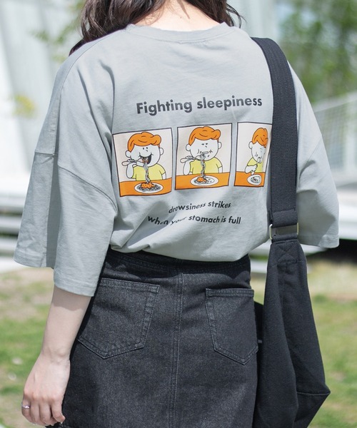 PairPair（ペアペア）の「5連ロゴビッグBOXT(ユニセックス)（Tシャツ/カットソー・レディース・ライトブルー/オフホワイト/ライトパープル/スミクロ・FREE）」の22枚目の写真