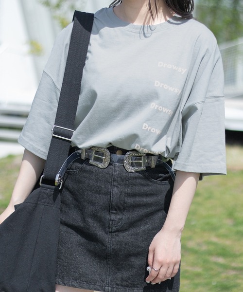 PairPair（ペアペア）の「5連ロゴビッグBOXT(ユニセックス)（Tシャツ/カットソー・レディース・ライトブルー/オフホワイト/ライトパープル/スミクロ・FREE）」の17枚目の写真