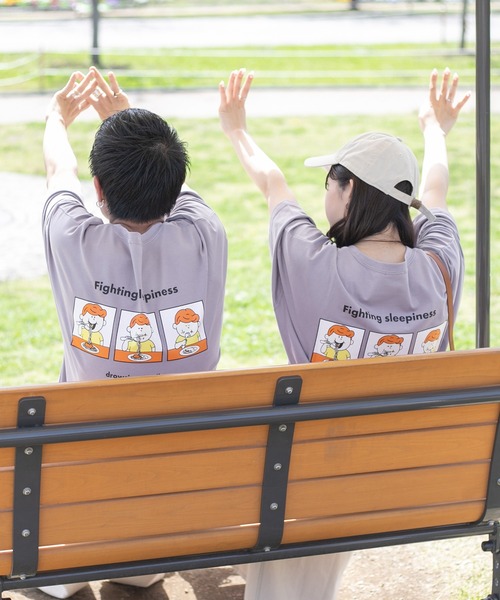 PairPair（ペアペア）の「5連ロゴビッグBOXT(ユニセックス)（Tシャツ/カットソー・レディース・ライトブルー/オフホワイト/ライトパープル/スミクロ・FREE）」の18枚目の写真