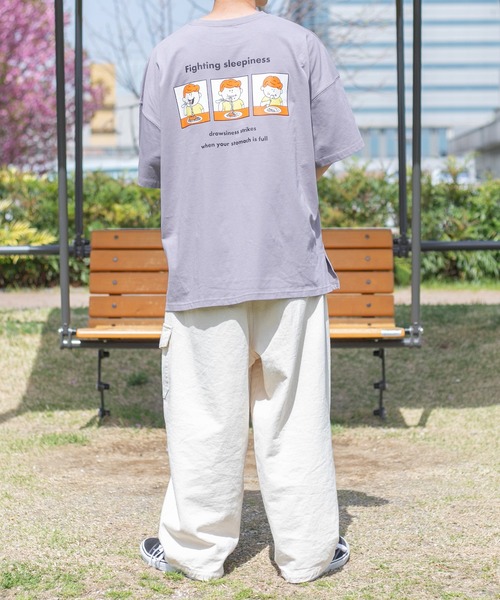 PairPair（ペアペア）の「5連ロゴビッグBOXT(ユニセックス)（Tシャツ/カットソー・レディース・ライトブルー/オフホワイト/ライトパープル/スミクロ・FREE）」の8枚目の写真