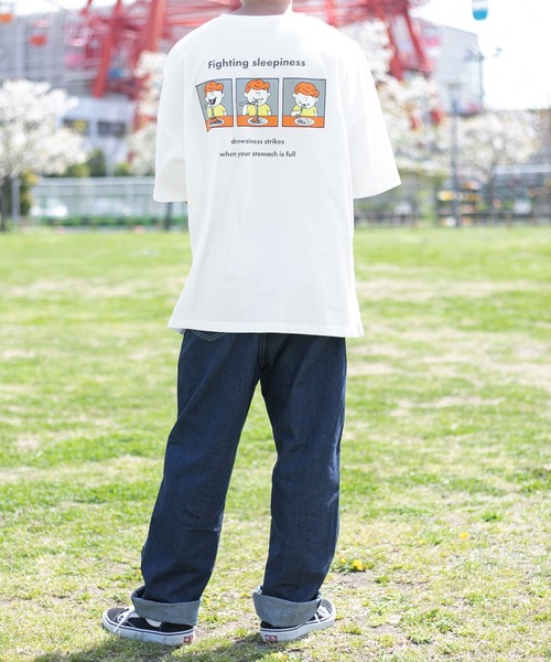 PairPair（ペアペア）の「5連ロゴビッグBOXT(ユニセックス)（Tシャツ/カットソー・レディース・ライトブルー/オフホワイト/ライトパープル/スミクロ・FREE）」の21枚目の写真