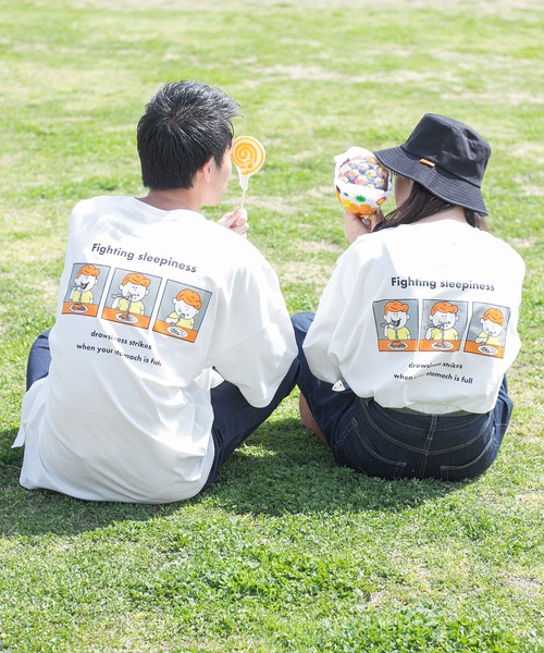 PairPair（ペアペア）の「5連ロゴビッグBOXT(ユニセックス)（Tシャツ/カットソー・レディース・ライトブルー/オフホワイト/ライトパープル/スミクロ・FREE）」の5枚目の写真