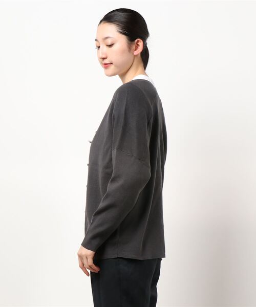 Te chichi（テチチ）の「コクーンカーディガン（カーディガン/ボレロ・レディース・オフホワイト/イエロー/グリーン/チャコール・ﾌﾘ-）」の6枚目の写真