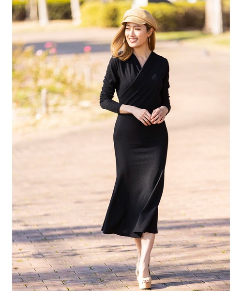 セール フロントカシュクールマーメイドワンピース ワンピース Duras デュラス のファッション通販 Zozotown