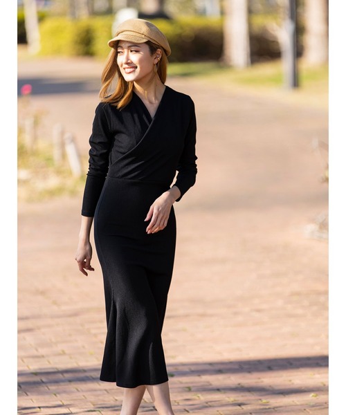 セール フロントカシュクールマーメイドワンピース ワンピース Duras デュラス のファッション通販 Zozotown