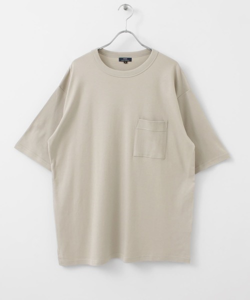 ITEMS URBANRESEARCH（アイテムズ アーバンリサーチ）の「コンパクトスムース ポケットTシャツ（Tシャツ/カットソー・メンズ・ベージュ/ホワイト/ブラック/ピンク・MEDIUM/LARGE）」の15枚目の写真