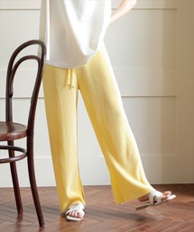 セルフカット インサイドスリットプリーツパンツ