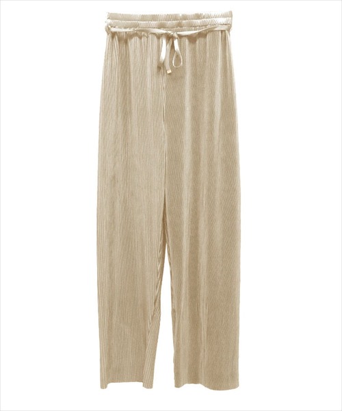 DONOBAN（ドノバン）の「セルフカット インサイドスリットプリーツパンツ（その他パンツ・レディース・ブラック/ベージュ/ピンク/イエロー・SHORT/LONG）」の19枚目の写真