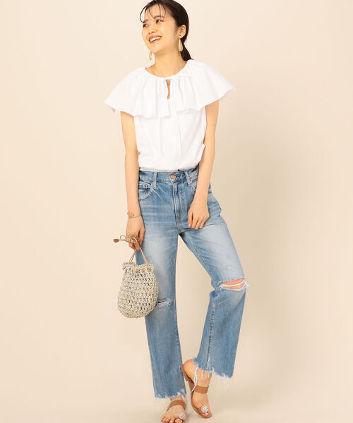 NOLLEY’S（ノーリーズ）の「【WEB先行販売】ビックカラー大人フリルブラウス（シャツ/ブラウス・レディース・ホワイト/ブラック/ブルー系その他3/ブルー系その他7・FREE）」の15枚目の写真