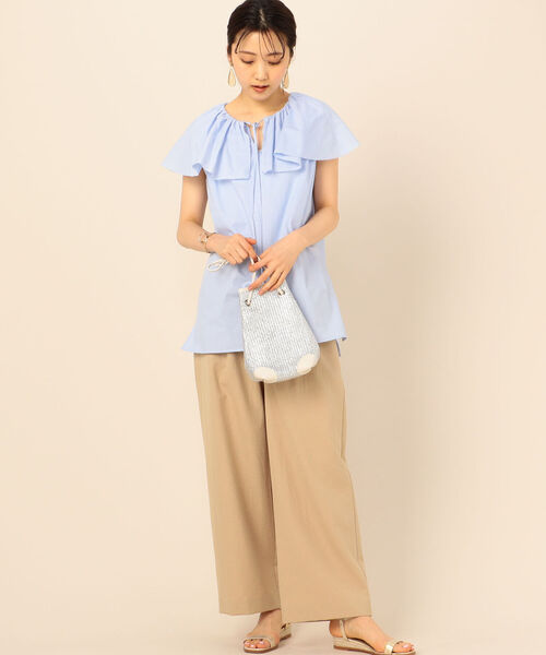 NOLLEY’S（ノーリーズ）の「【WEB先行販売】ビックカラー大人フリルブラウス（シャツ/ブラウス・レディース・ホワイト/ブラック/ブルー系その他3/ブルー系その他7・FREE）」の16枚目の写真