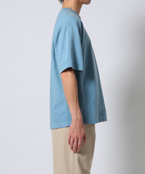 Champion(チャンピオン)の「【CHAMPION × ADAM ET ROPE’】顔料染め リバースウィーブ ポケットT(Tシャツ/カットソー・メンズ・ライトグリーン/カーキ系/ネイビー系・LL/M/L)」の8枚目の写真