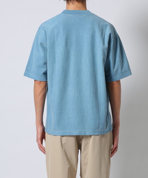 Champion(チャンピオン)の「【CHAMPION × ADAM ET ROPE’】顔料染め リバースウィーブ ポケットT(Tシャツ/カットソー・メンズ・ライトグリーン/カーキ系/ネイビー系・LL/M/L)」の9枚目の写真