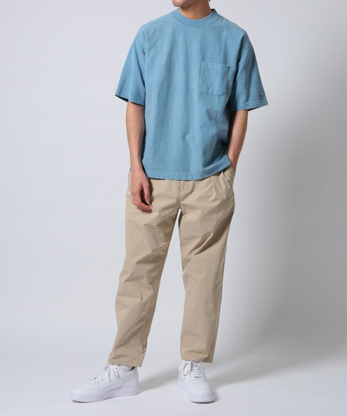 Champion(チャンピオン)の「【CHAMPION × ADAM ET ROPE’】顔料染め リバースウィーブ ポケットT(Tシャツ/カットソー・メンズ・ライトグリーン/カーキ系/ネイビー系・LL/M/L)」の7枚目の写真