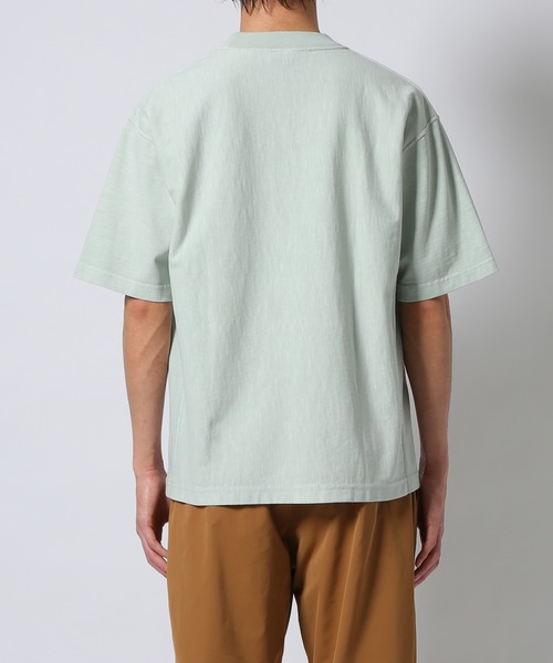 Champion(チャンピオン)の「【CHAMPION × ADAM ET ROPE’】顔料染め リバースウィーブ ポケットT(Tシャツ/カットソー・メンズ・ライトグリーン/カーキ系/ネイビー系・LL/M/L)」の12枚目の写真