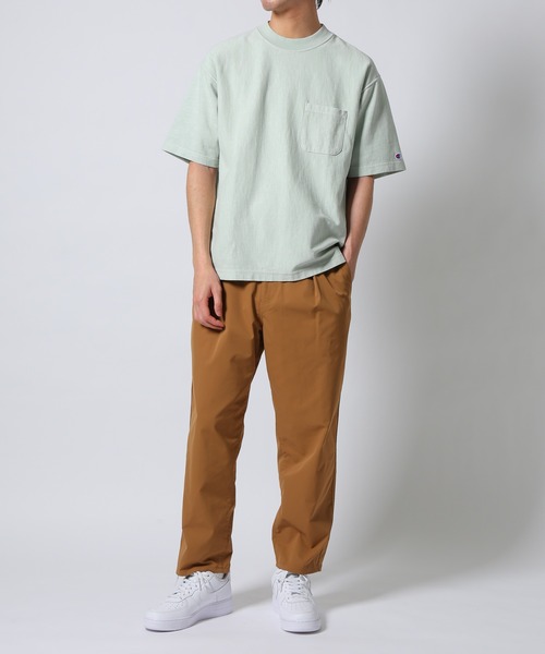 Champion(チャンピオン)の「【CHAMPION × ADAM ET ROPE’】顔料染め リバースウィーブ ポケットT(Tシャツ/カットソー・メンズ・ライトグリーン/カーキ系/ネイビー系・LL/M/L)」の10枚目の写真