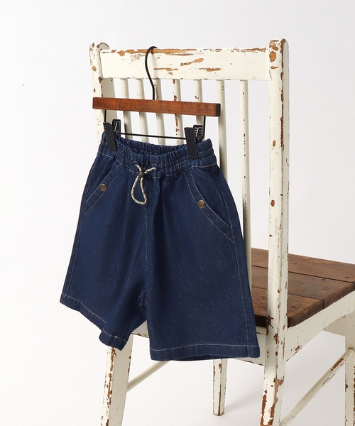 BREEZE by saori(ブリーズバイサオリ)の「WEB限定 デニムハーフパンツ【BREEZE by saori】(その他パンツ・キッズ・オフホワイト/ブラック/ネイビー・130/110/100/150/90/120/140)」の3枚目の写真