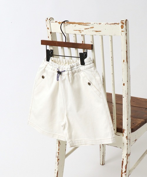 BREEZE by saori(ブリーズバイサオリ)の「WEB限定 デニムハーフパンツ【BREEZE by saori】(その他パンツ・キッズ・オフホワイト/ブラック/ネイビー・130/110/100/150/90/120/140)」の2枚目の写真