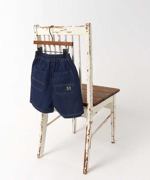 BREEZE by saori(ブリーズバイサオリ)の「WEB限定 デニムハーフパンツ【BREEZE by saori】(その他パンツ・キッズ・オフホワイト/ブラック/ネイビー・130/110/100/150/90/120/140)」の11枚目の写真