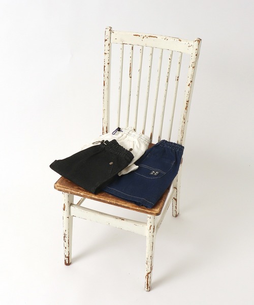 BREEZE by saori(ブリーズバイサオリ)の「WEB限定 デニムハーフパンツ【BREEZE by saori】(その他パンツ・キッズ・オフホワイト/ブラック/ネイビー・130/110/100/150/90/120/140)」の6枚目の写真