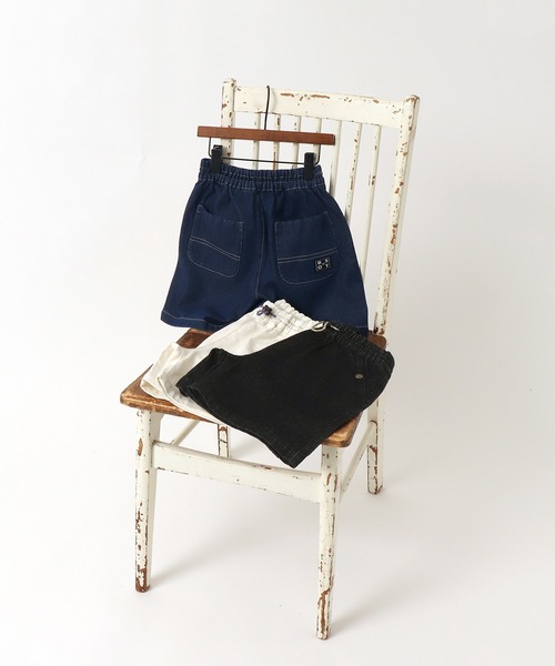 BREEZE by saori(ブリーズバイサオリ)の「WEB限定 デニムハーフパンツ【BREEZE by saori】(その他パンツ・キッズ・オフホワイト/ブラック/ネイビー・130/110/100/150/90/120/140)」の5枚目の写真